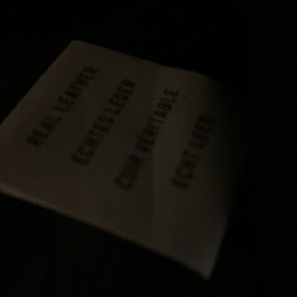 This is a black lambskin moto leather jacket. Brand new with tags. - Picture 5 of 5